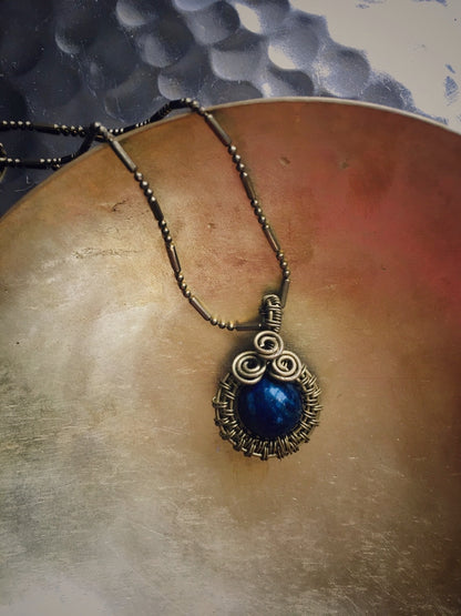 Z074 - Boho-Kette mit Sodalith-Perle