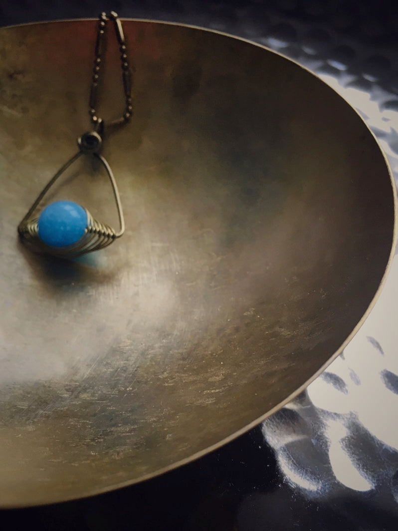 Z075 - Boho-Kette mit Jade-Perle