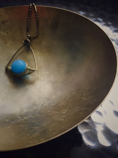 Z075 - Boho-Kette mit Jade-Perle